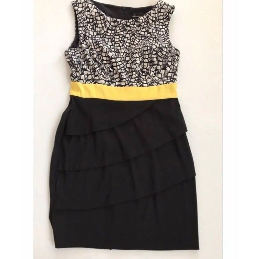 Connected Apparel Women’s Multicolored Shift Sleeveless Dress Size 12